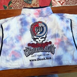 2025  Red Sox / Grateful Dead 60th Anniversary Tie Dye Puffer Vest, Size L